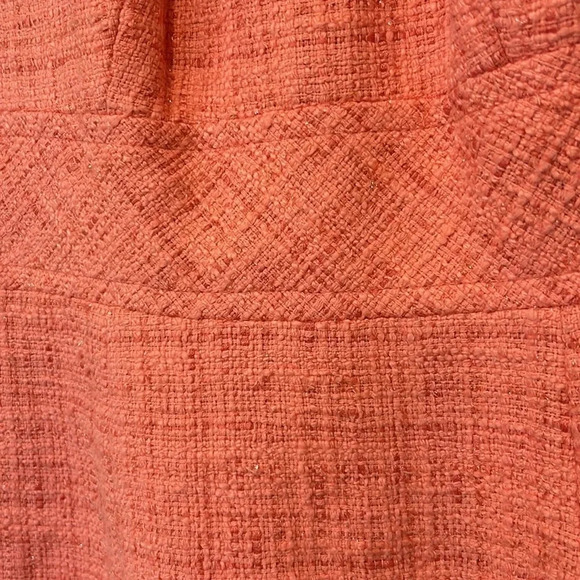 Trina Turk Tweed Sleeveless Dress Tangerine Size 2 - Picture 6 of 12